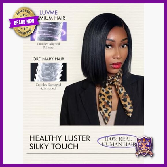 10 Inch Human Hair Bob Wig Glueless Lace Front Protective Style main image 5